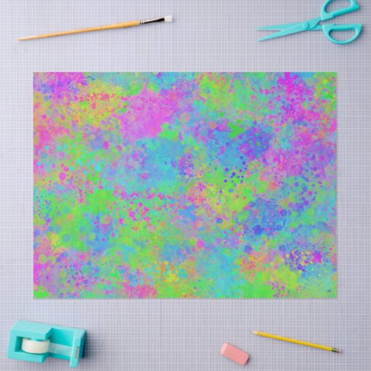 Neon Paint Tissue of decoupage Paper Tissuepapier (Craft)