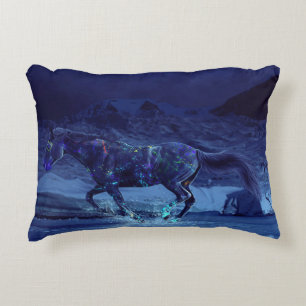 Neon Painted Horse Decoratief Kussen