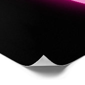 Neon Palm Tree Green & Roze Open Sign Poster (Hoek)