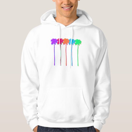 Neon Palm Trees Hoodie (Voorkant)