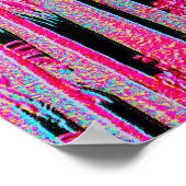 Neon Palm Trees Miami Beach Art deco art print (Hoek)