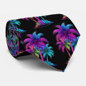 Neon Palm Trees Stropdas (Opgerold)