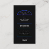 Neon Palm Trees Visitekaartje (Achterkant)