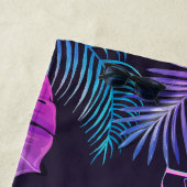 Neon Palm Tropisch Verloofd Feestje Strandlaken (In situ)