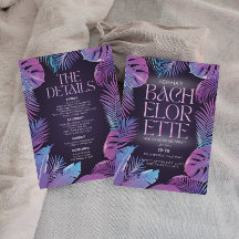 Neon Palm tropische vrijgezellenfeest