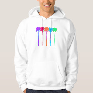 Neon Palmbomen Hoodie