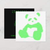 neon panda kaart (Voorkant / Achterkant)