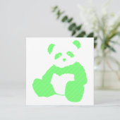neon panda kaart (Staand voorkant)