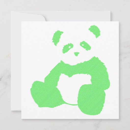 neon panda kaart (Voorkant)