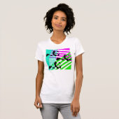 Neon Pandas 80's Retro T-shirt (Voorkant volledig)