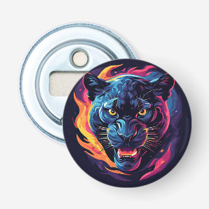 ⚡ Neon Panter Woede Gloei 🐆 Krachtige Stedelijke Button Flesopener