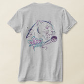Neon panther kunstcadeau t-shirt (Laag Achter)