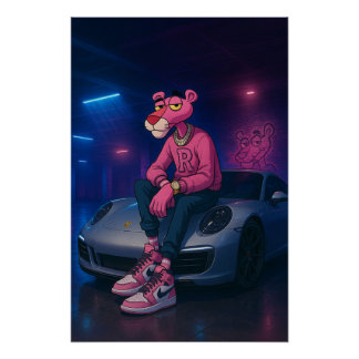 Neon Panther, Night Shift Perfect Poster