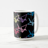 Neon Paper Cranes Koffiemok (Voorkant rechts)