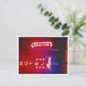 Neon Park RT 66 Motel Feestdagenkaart (Staand voorkant)