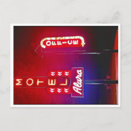 Neon Park RT 66 Motel Feestdagenkaart