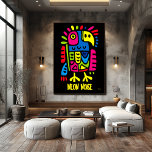 Neon Parrot Art – Kleurrijke Pop Tropische Vogel O Poster<br><div class="desc">Helder en gedurfd,  dit neonpapegaaiontwerp gloeit met roze,  gele,  groene en blauwe abstracte vormen op een zwarte achtergrond. Een speelse pop art look is ideaal voor tropische vibes en funky mode. Ideaal voor papegaailiefhebbers,  gedurfde grafische kunstfans en iedereen die geniet van kleurrijke statement design.</div>