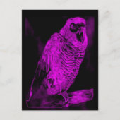 Neon Parrot Briefkaart (Voorkant)