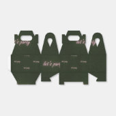 Neon partij gras achtergrond bedankdoosjes (Uitgevouwen)