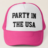 Neon Party in the USA Trucker hat Trucker Pet (Voorkant)