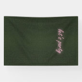 Neon Party Sign op gras achtergrond banner (Horizontaal)