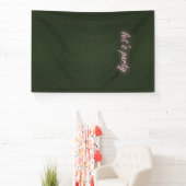 Neon Party Sign op gras achtergrond banner (Insitu)