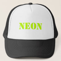 "neon" past de TEKST en KLEUR aan - pet