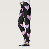 Neon Pastel Bat Seamless Pattern - Gothische Leggi Leggings (Links)