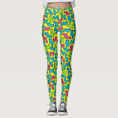 Neon Pattern van 80/90 Leggings (Voorkant)