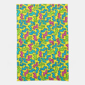 Neon Pattern van 80/90 Theedoek (Verticaal)