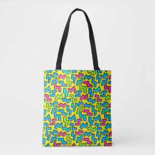 Neon Pattern van 80/90 Tote Bag