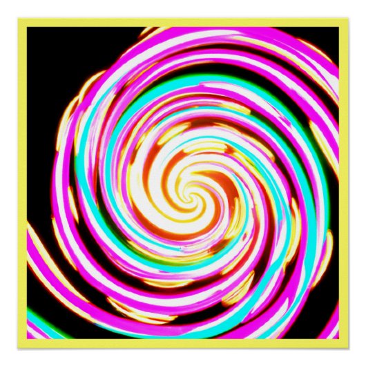 Neon Pattern-werk Perfect Poster (Voorkant)