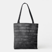 Neon Paw Print op Brick Tote Bag (Achterkant)