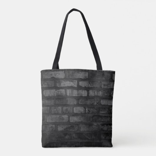 Neon Paw Print op Brick Tote Bag (Achterkant)
