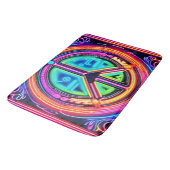 Neon Peace Mandala Badmat (Gekanteld)