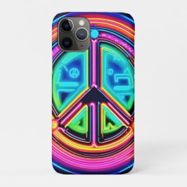 Neon Peace Mandala Case-Mate iPhone Case