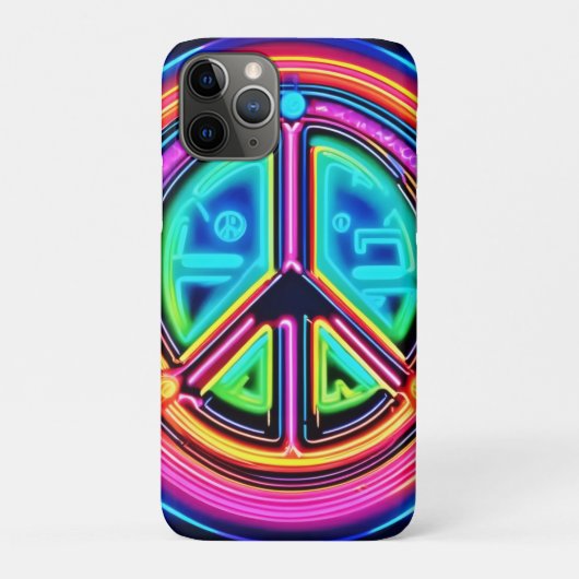 Neon Peace Mandala Case-Mate iPhone Case (Achterkant)
