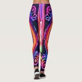 Neon Peace Mandala Leggings (Achterkant)
