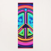 Neon Peace Mandala Yogamat (Achterkant)
