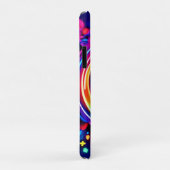 Neon Peace Symbol Art Case-Mate iPhone Case (Achterkant/rechts)