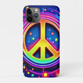 Neon Peace Symbol Art Case-Mate iPhone Case (Achterkant)