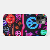 Neon Peace-symbolenpatronen Case-Mate iPhone Case (Achterkant (horizontaal))