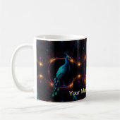 Neon Peacock Elegance Koffiemok (Links)