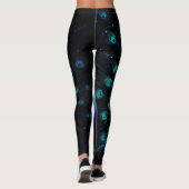 Neon Peacock Elegance Leggings (Achterkant)