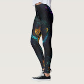 Neon Peacock Elegance Leggings (Links)