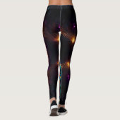 Neon Peacock Elegance Leggings (Achterkant)
