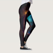 Neon Peacock Elegance Leggings (Rechts)