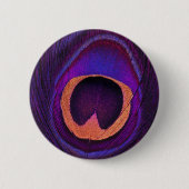 Neon Peacock Ronde Button 5,7 Cm (Voorkant)