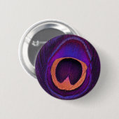 Neon Peacock Ronde Button 5,7 Cm (Voorkant /achterkant)