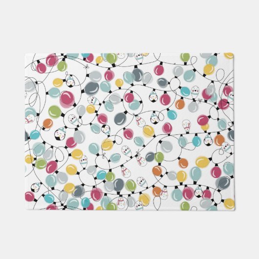  Neon Penguin-kerstballonnen Deurmat (Voorkant)